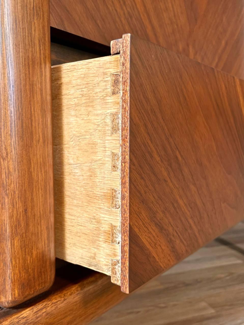 Newly Refinished Mid-Century Modern 9-Drawer Walnut Dresser – Lane, c.1960s