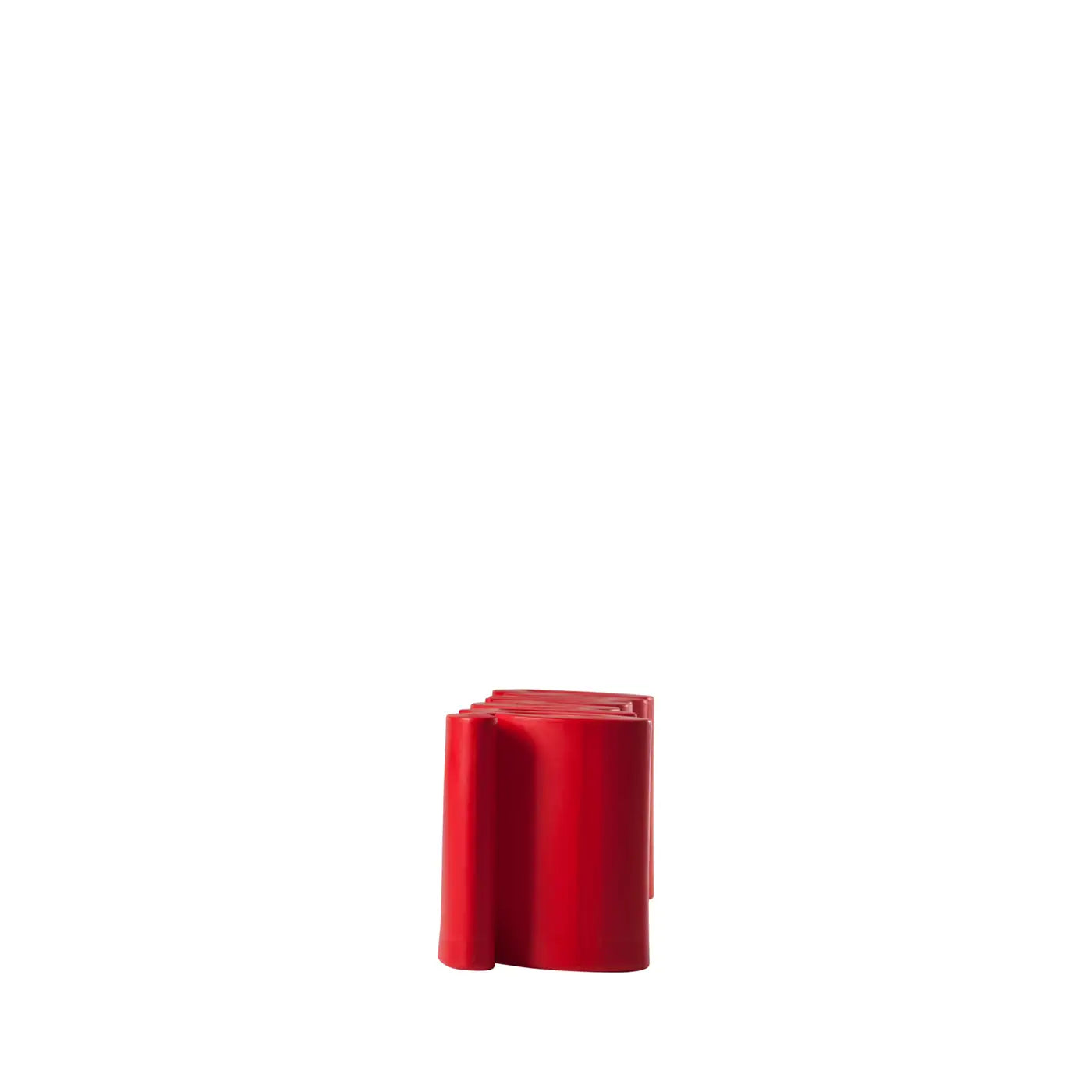 Slide Design Amore Bench in Flame Red by Giò Colonna Romano