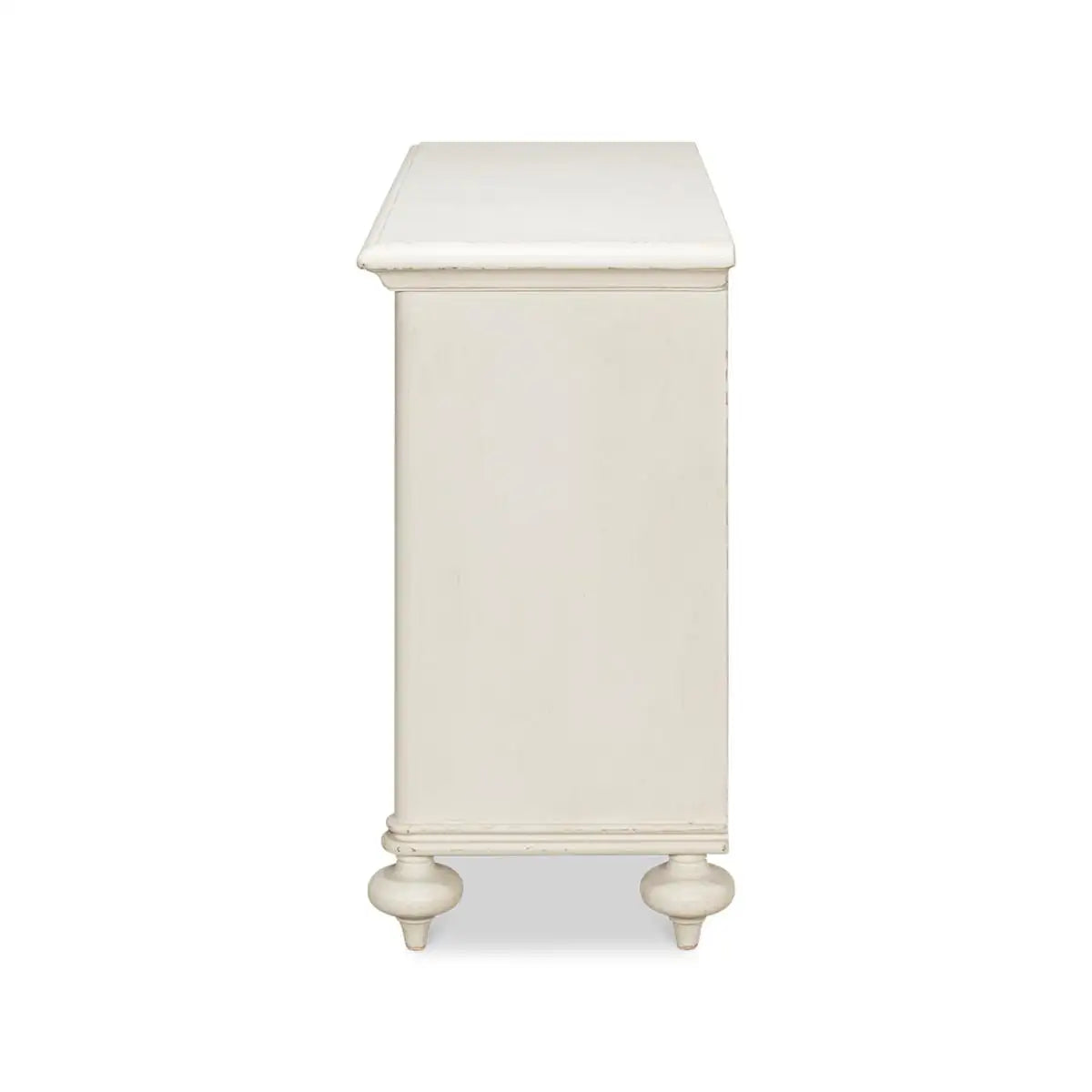 Pair of Moroccan Antique White Painted Chest of Drawers