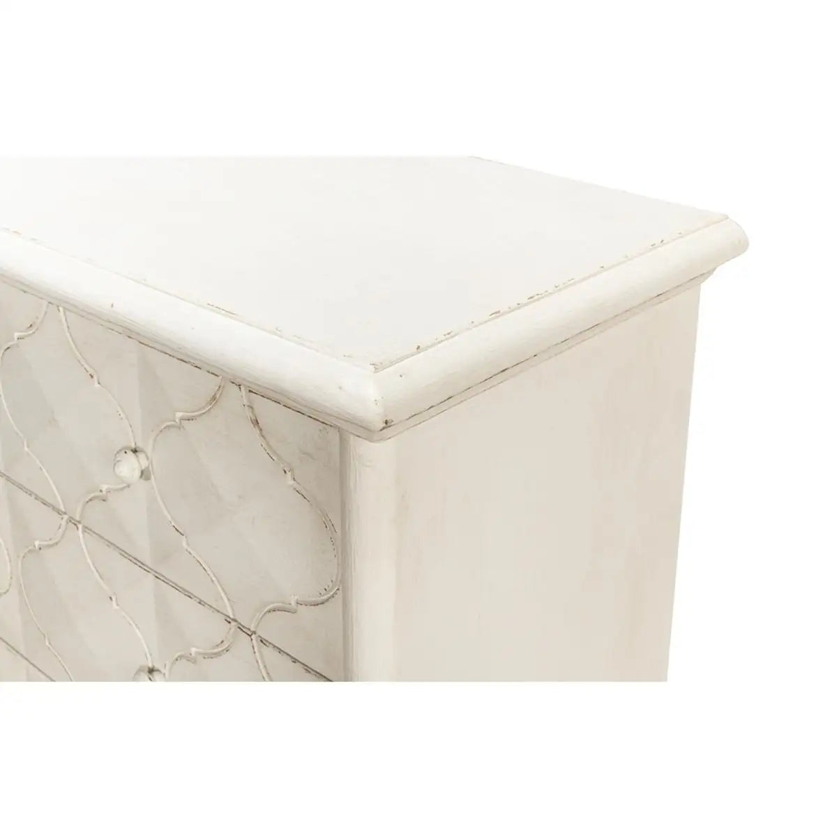 Pair of Moroccan Antique White Painted Chest of Drawers