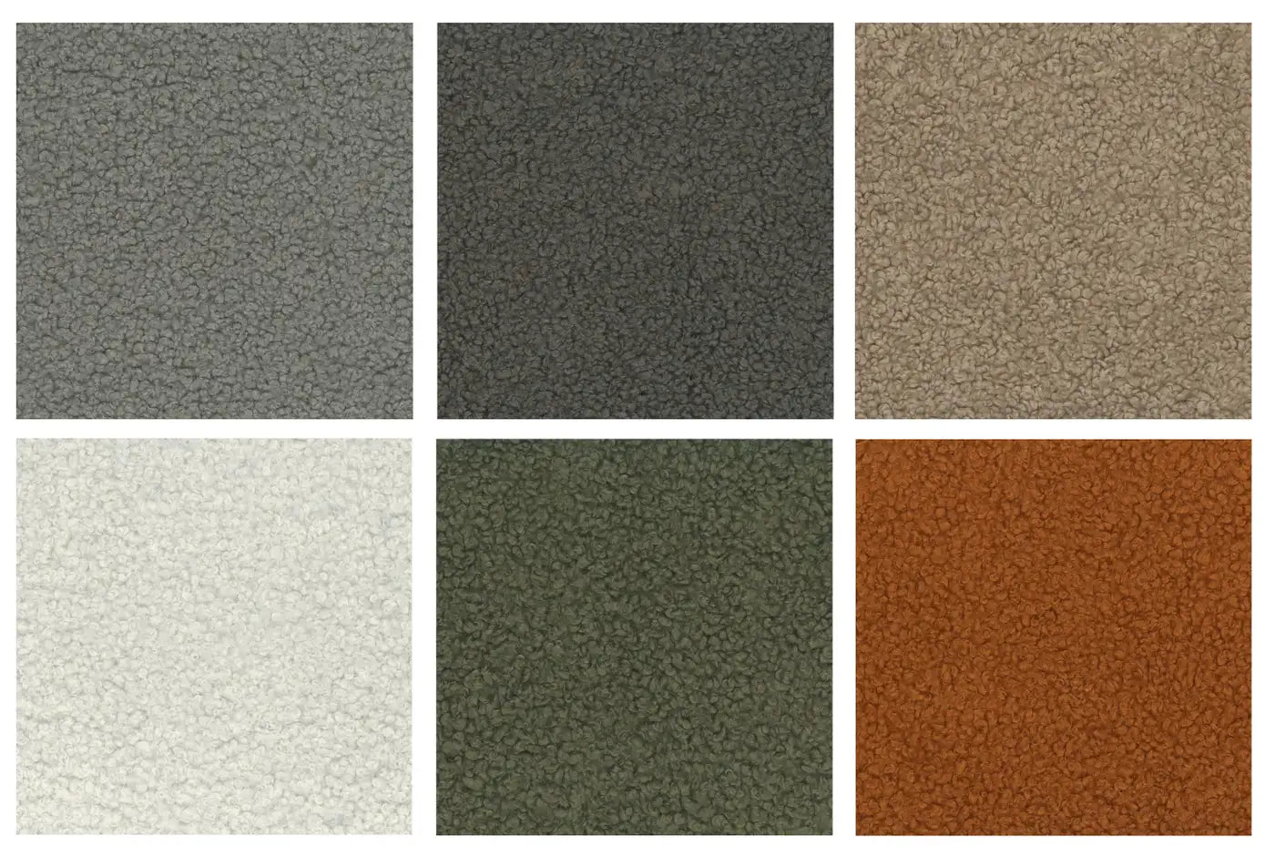 Pair of Green Bouclé Shell Club Chairs