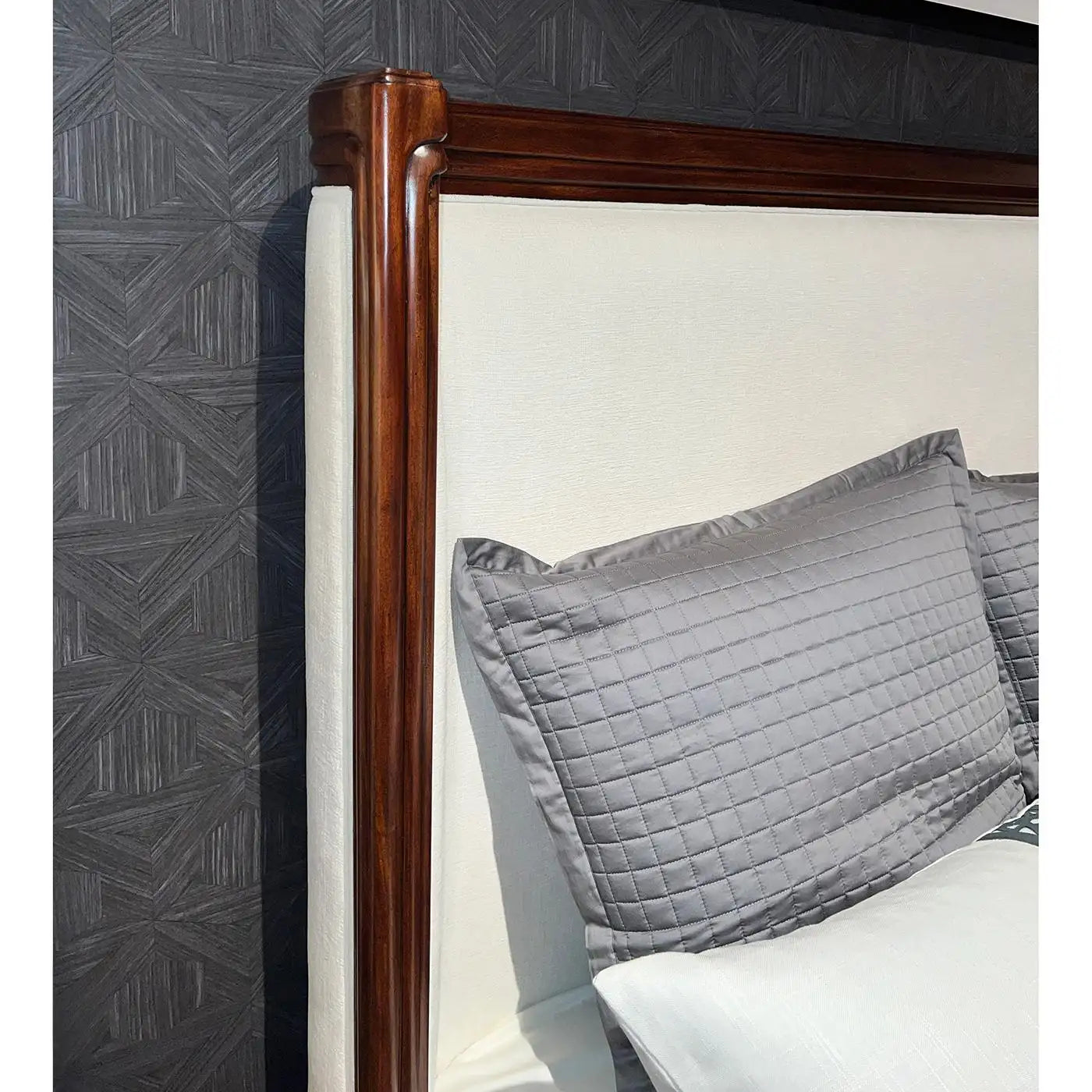 Art Deco Upholstered Bed - Queen