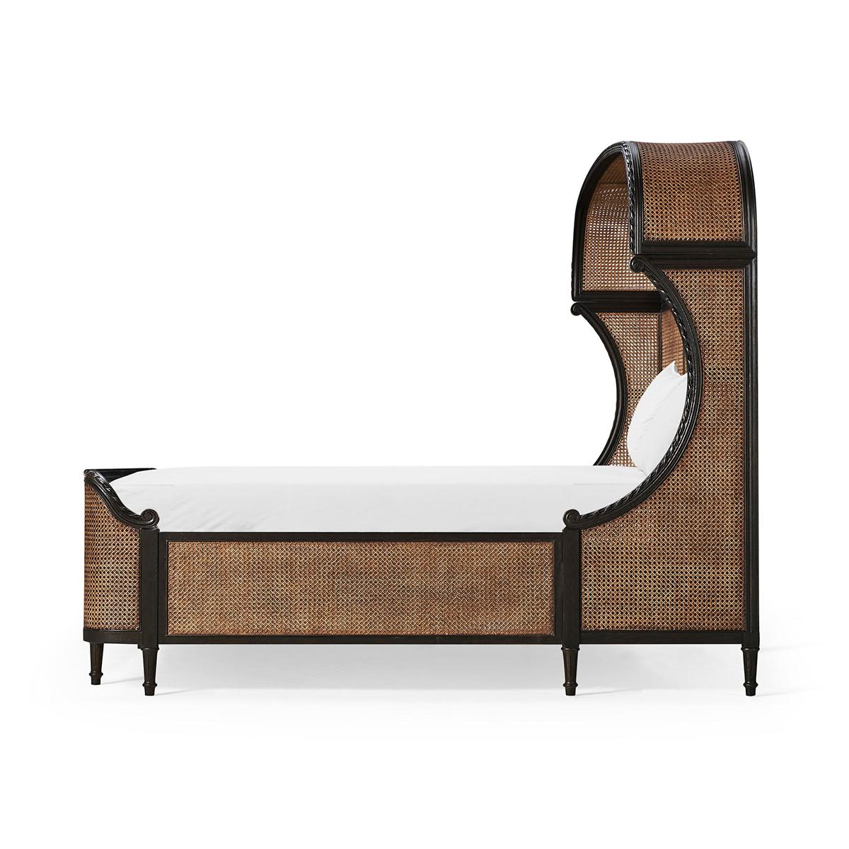 French Caned King Bed