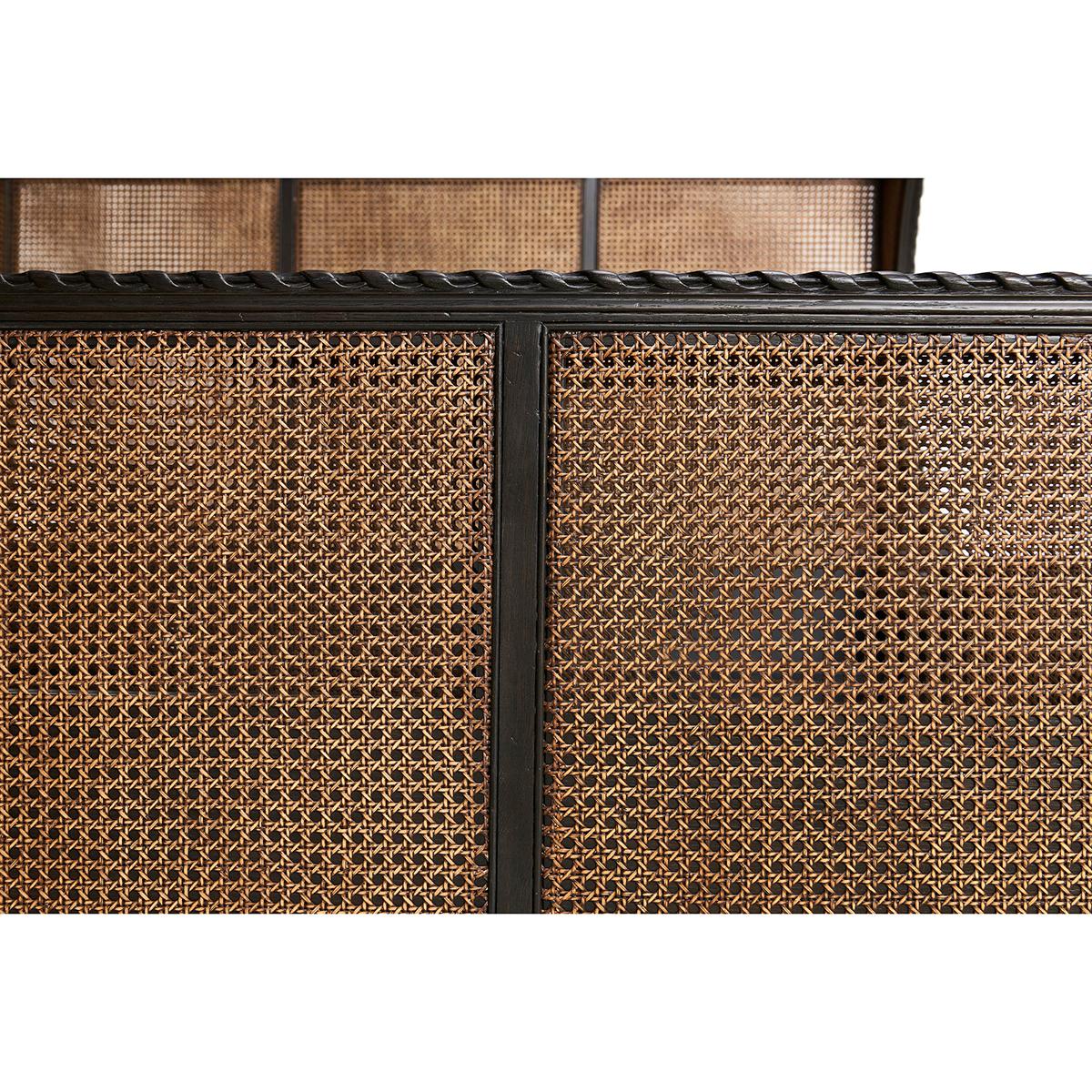 French Caned King Bed