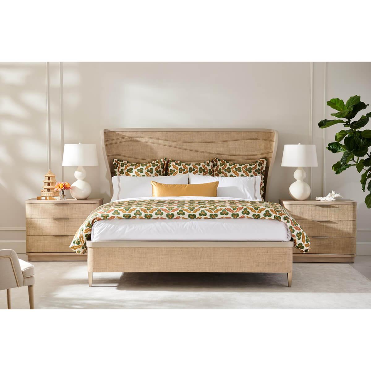 Organic Modern Woven King Bed