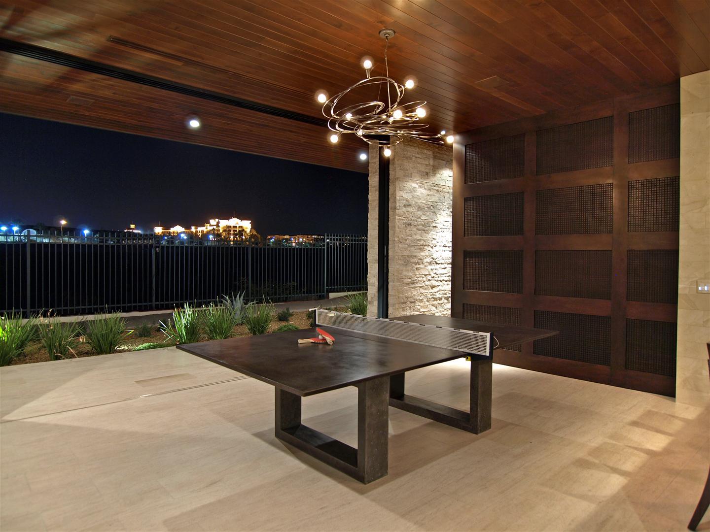 Contemporary Concrete Ping Pong Table – Regulation Size with Carbon Fiber Reinforcement