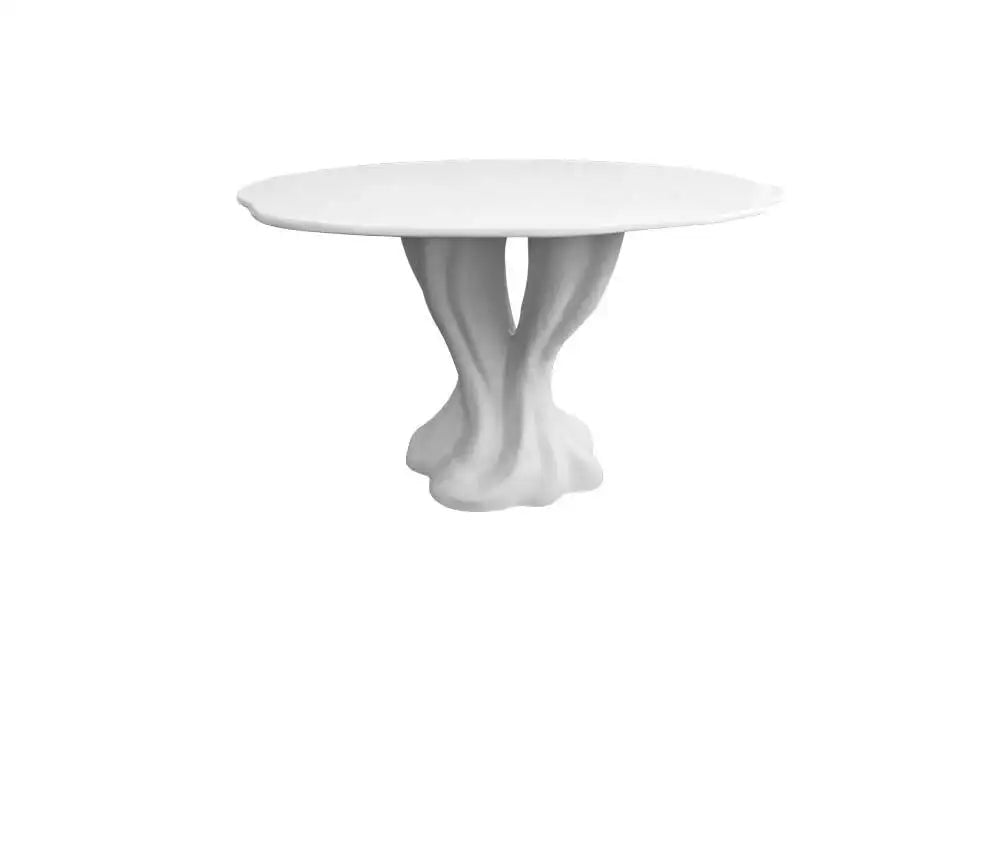Indoor/Outdoor 5-Piece Dining Set In Matte White Lacquer