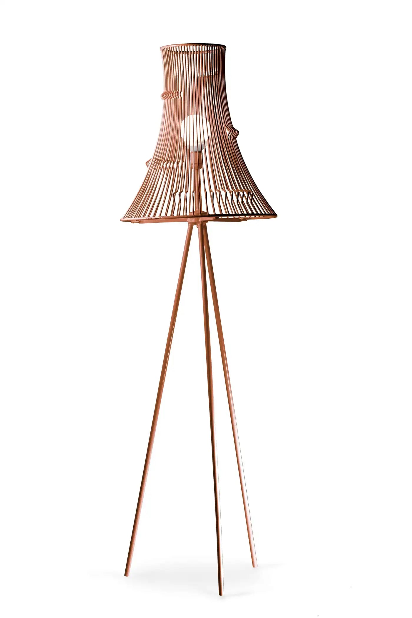 Contemporary Art Deco Inspired Extrude Floor Lamp Black Powder Coated