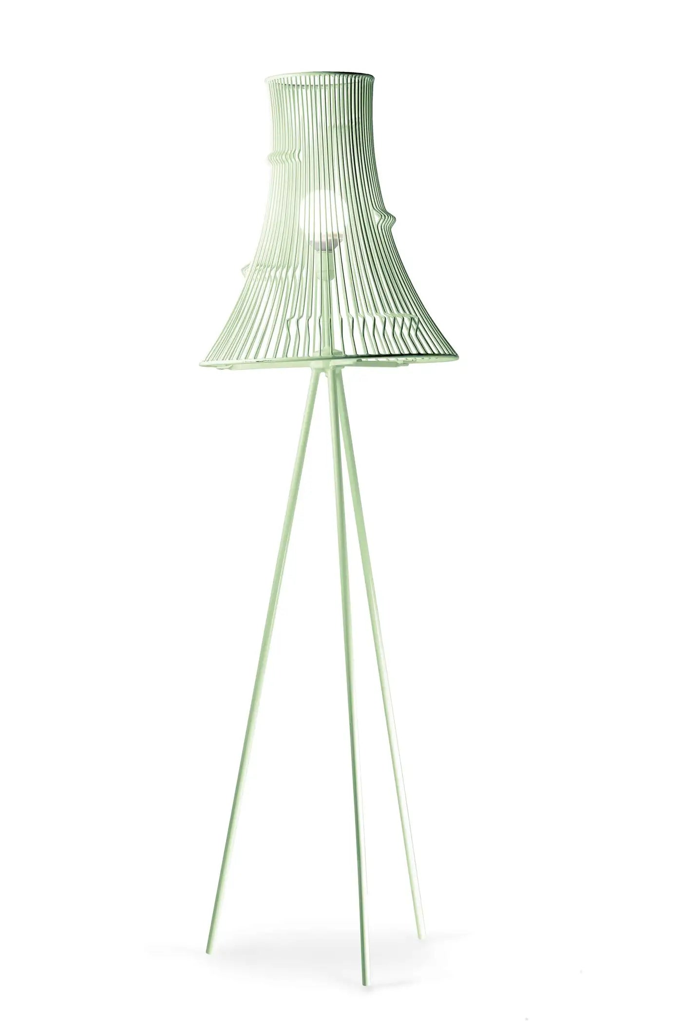 Contemporary Art Deco Inspired Extrude Floor Lamp Black Powder Coated