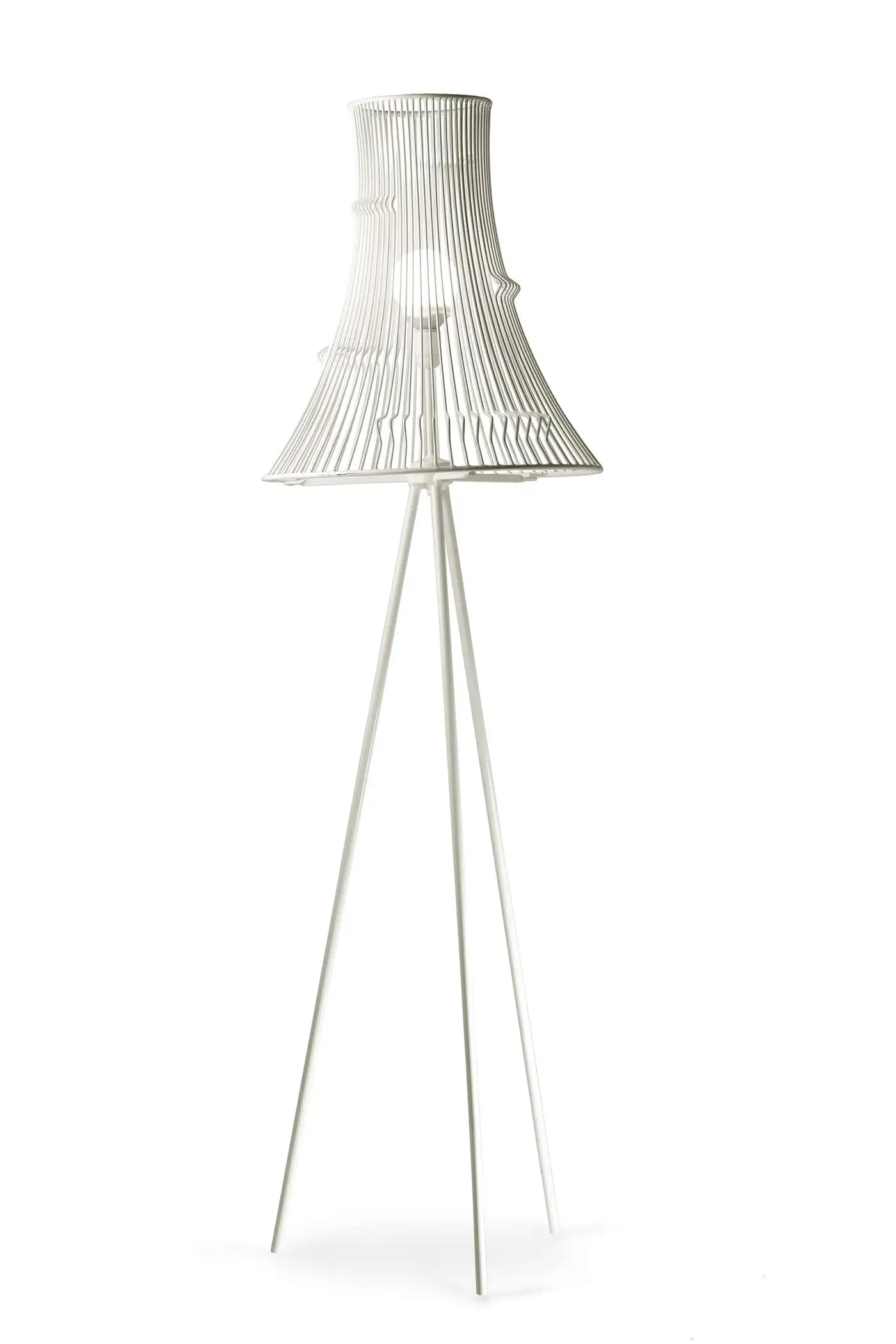 Contemporary Art Deco Inspired Extrude Floor Lamp Black Powder Coated
