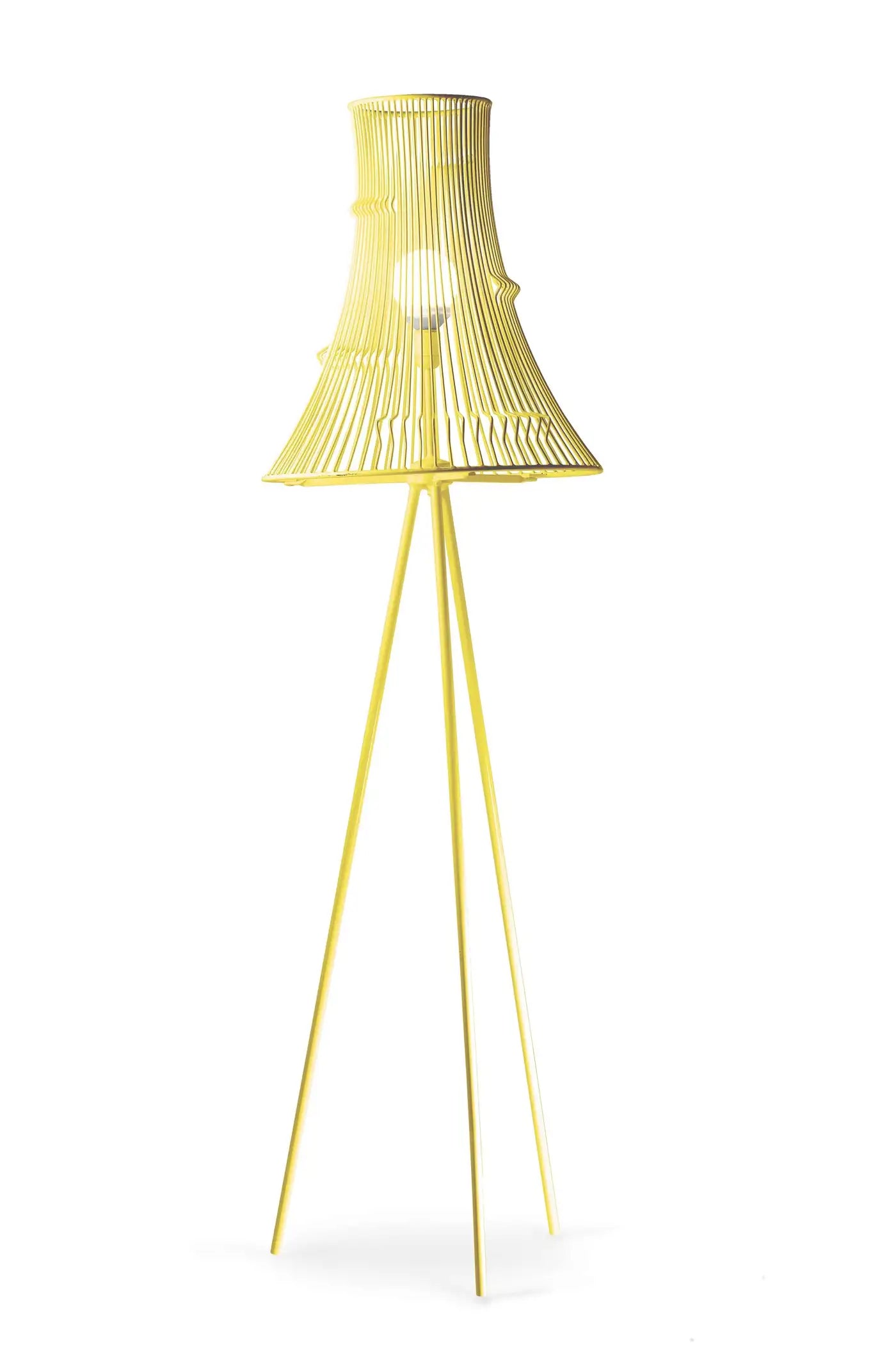 Contemporary Art Deco Inspired Extrude Floor Lamp Black Powder Coated