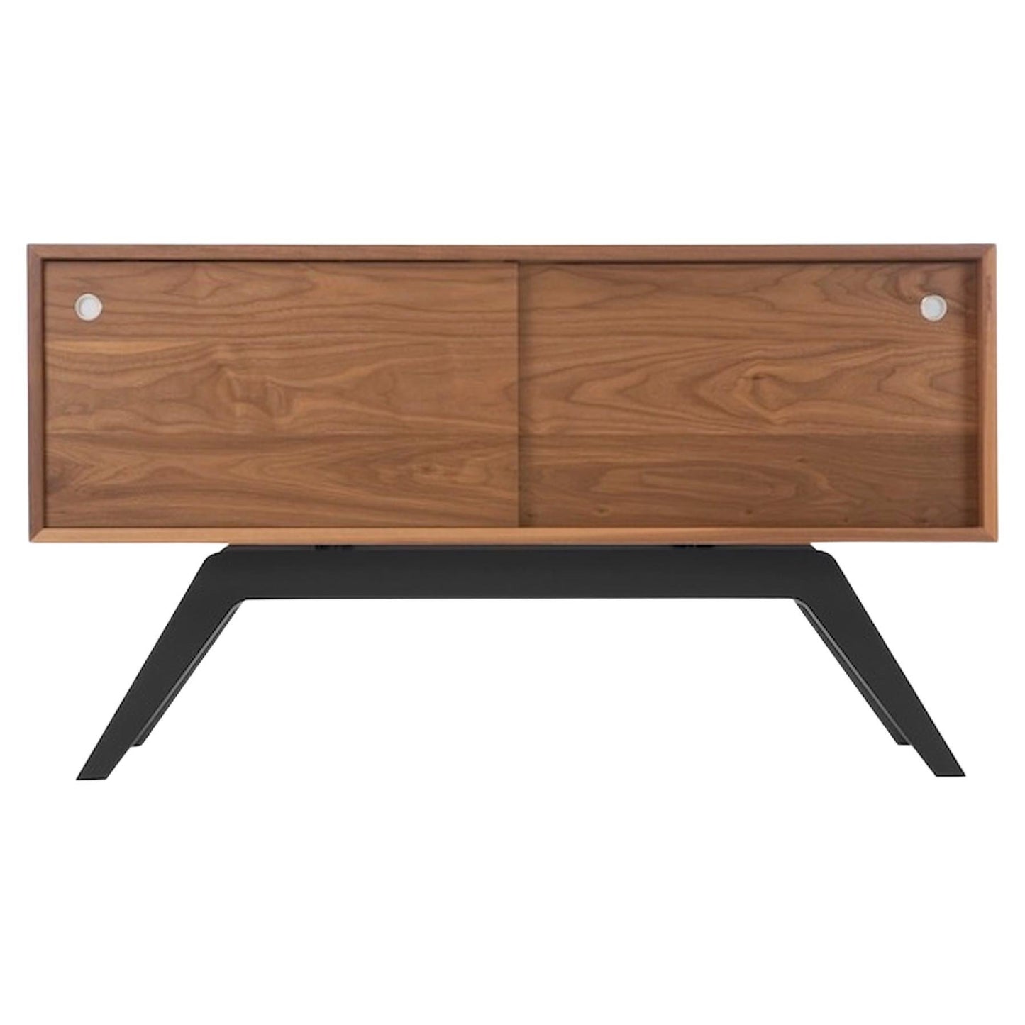 Elko Credenza Small – Powder-Coated Steel and Solid Wood Storage Cabinet