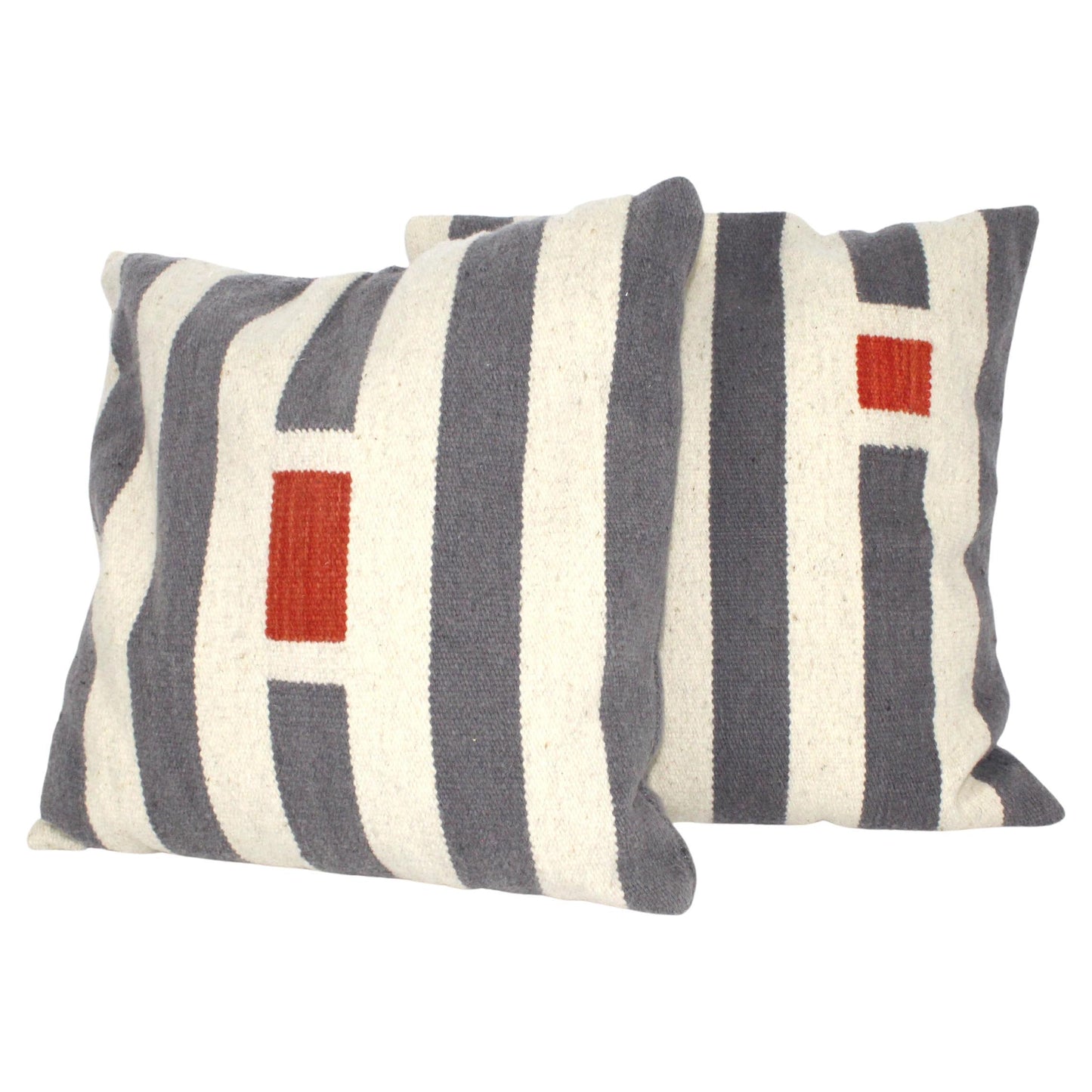 Bespoke Handwoven Wool Throw Pillow Covers – Set of 2, 50 x 50 cm