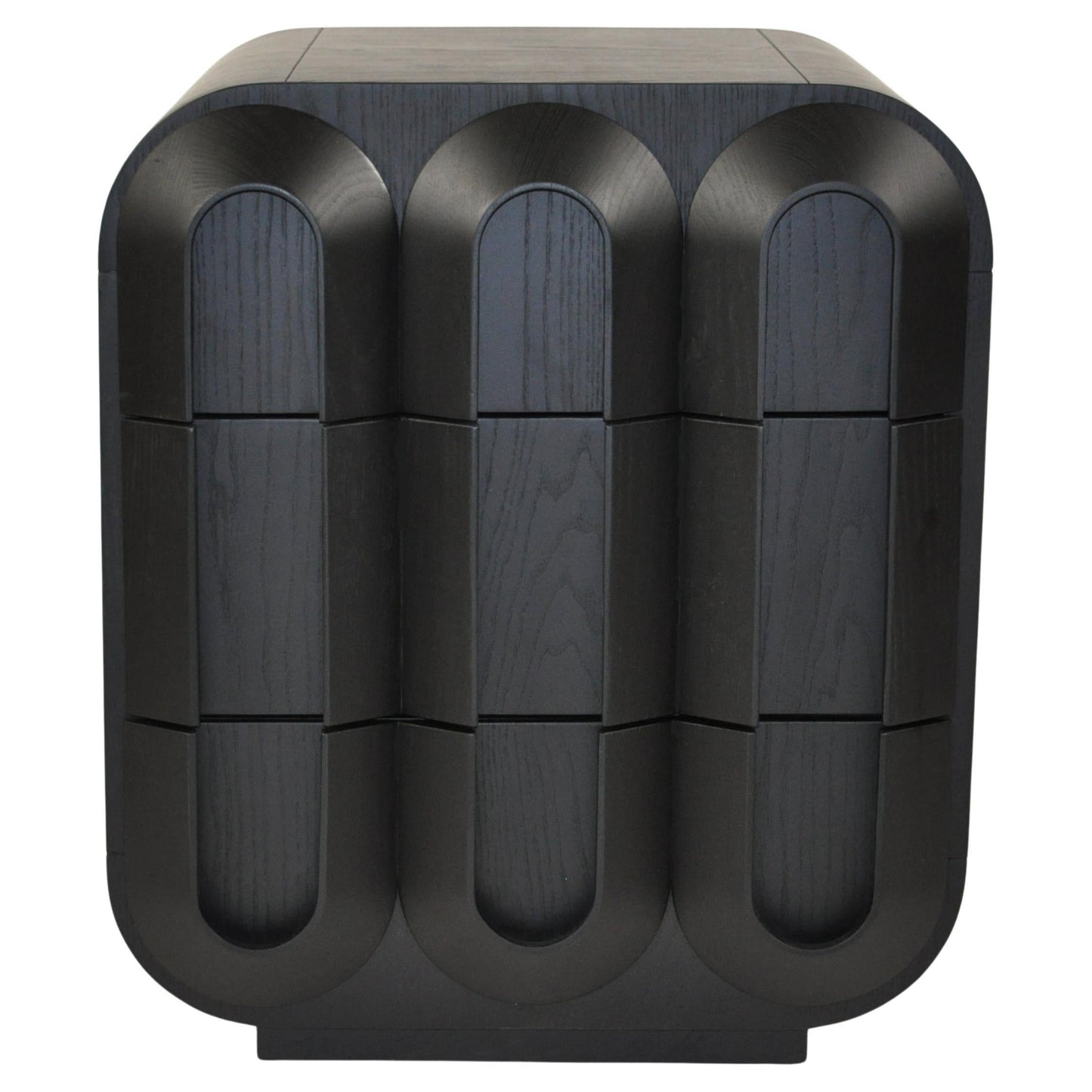 Arcate Bedside Table – Open-Pore Ash Wood, Italian Design