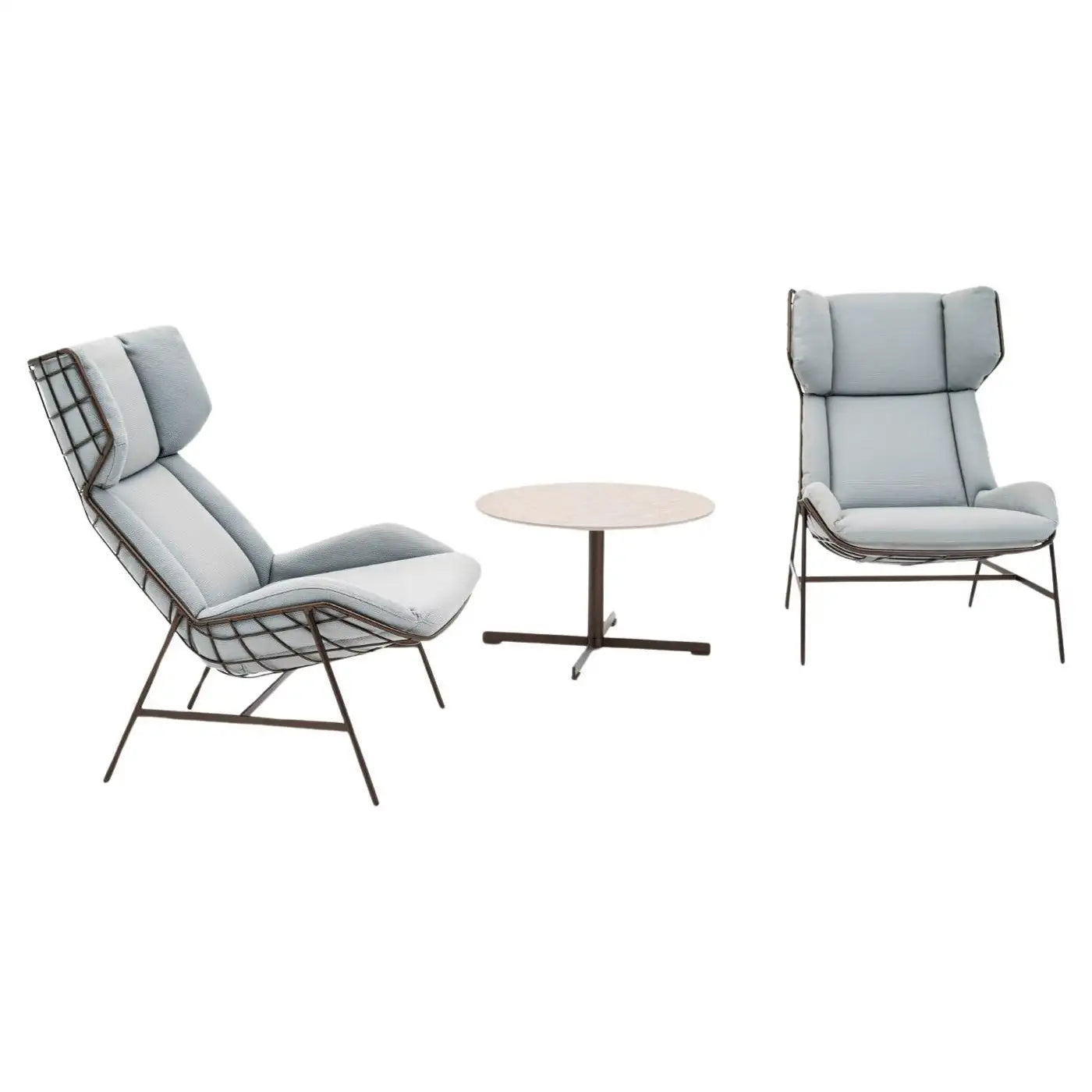 Summerset Outdoor Lounge Set: 2 Armchairs and Coffee Table
