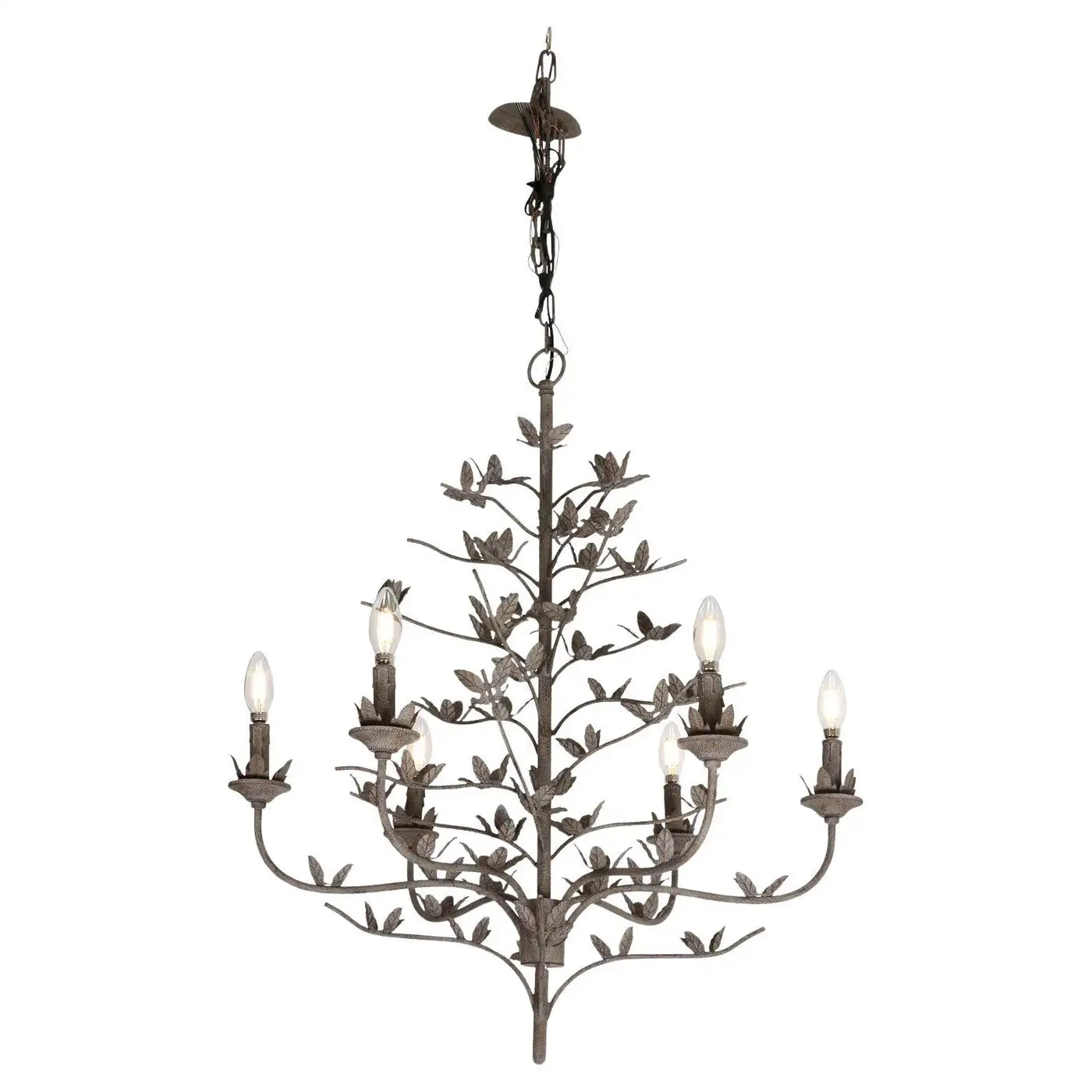 Six Arm-Chandelier Leaf Chandelier