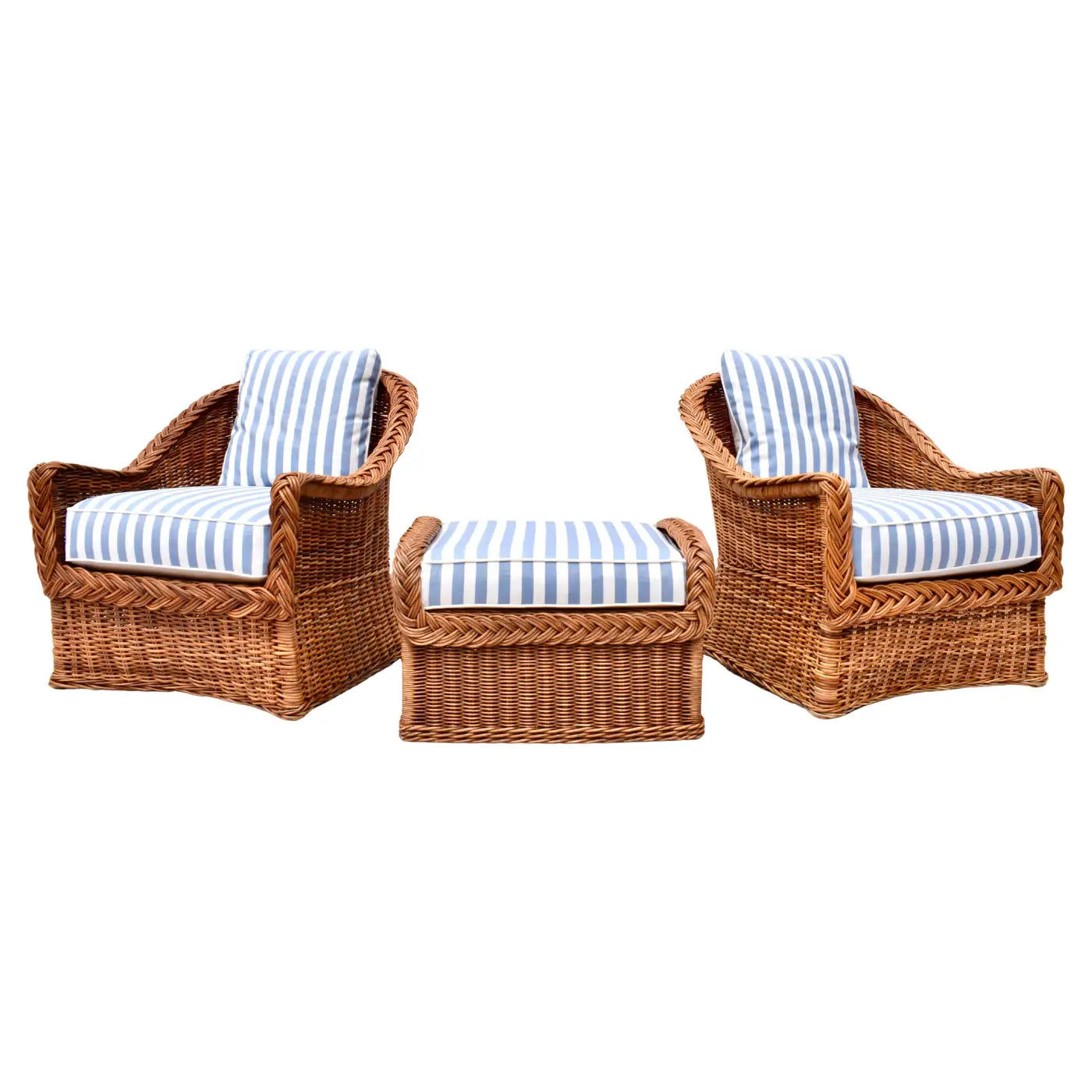 Italian Braided Rattan Set