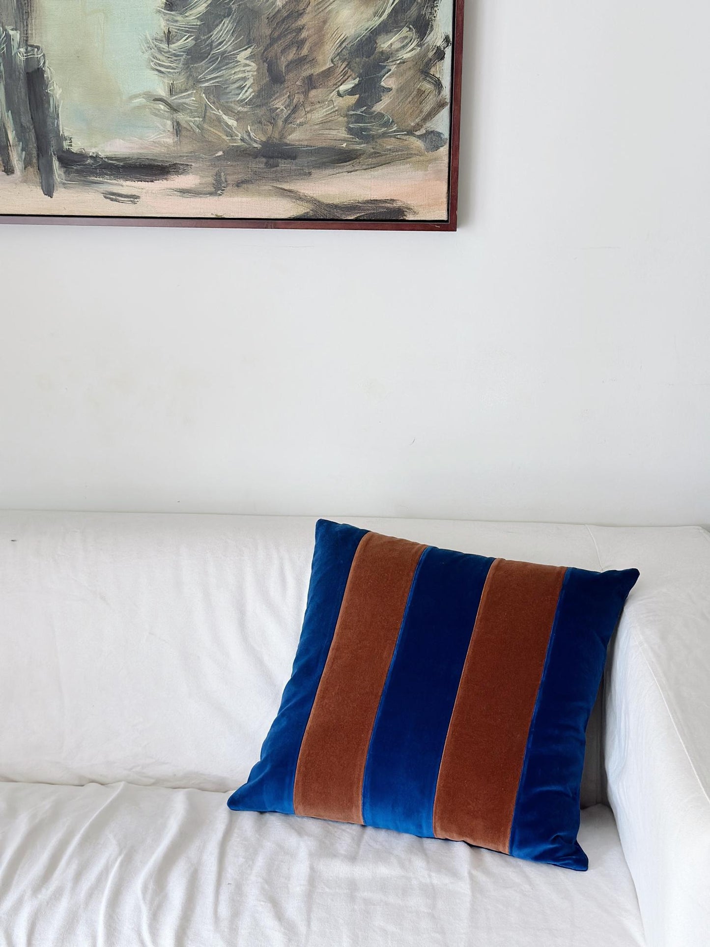 Gemma Brown & Daisy Cobalt Blue Deluxe Cushion Set