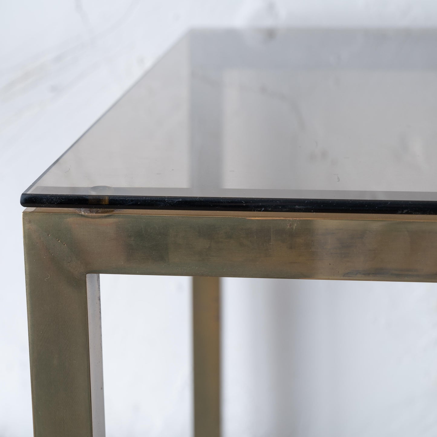 Mid-Century Italian Brass & Smoked Glass Étagère – 1970s