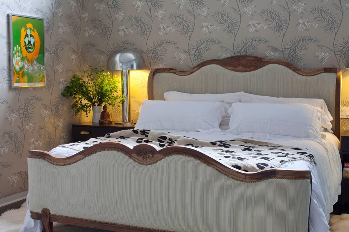 Contemporary Louis XV Style King Bed with Custom Carving