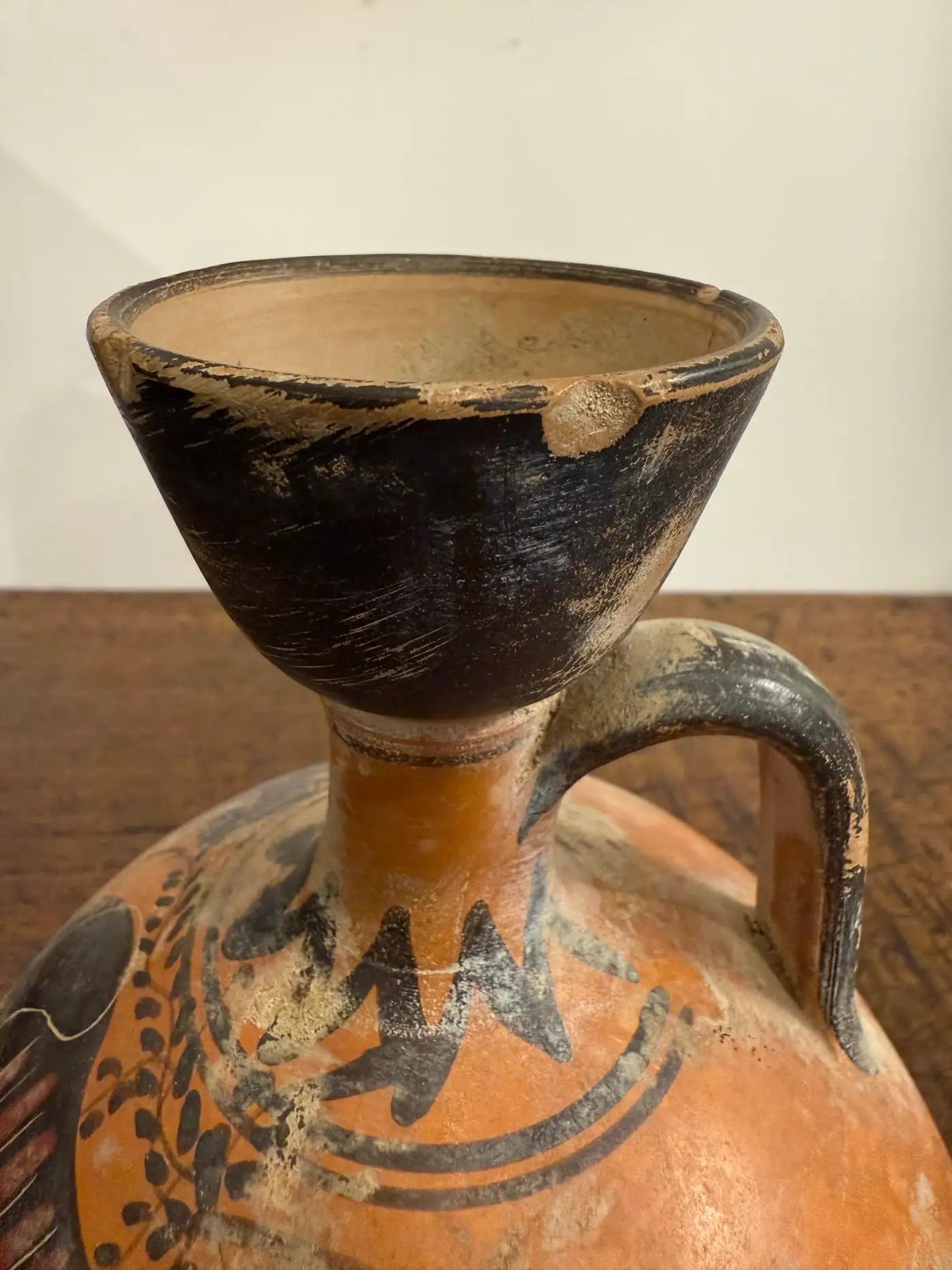 A Greek Black Figure Style Grand Tour Squat Lekythos, 19th Century