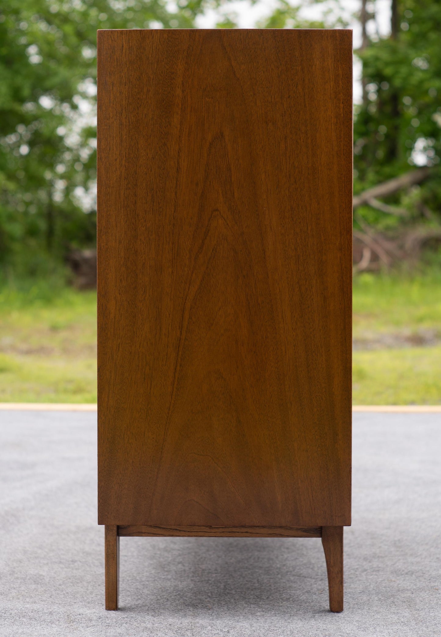 Restored Mid-Century Modern 5-Drawer Tall Dresser – Red Lion, c.1950s