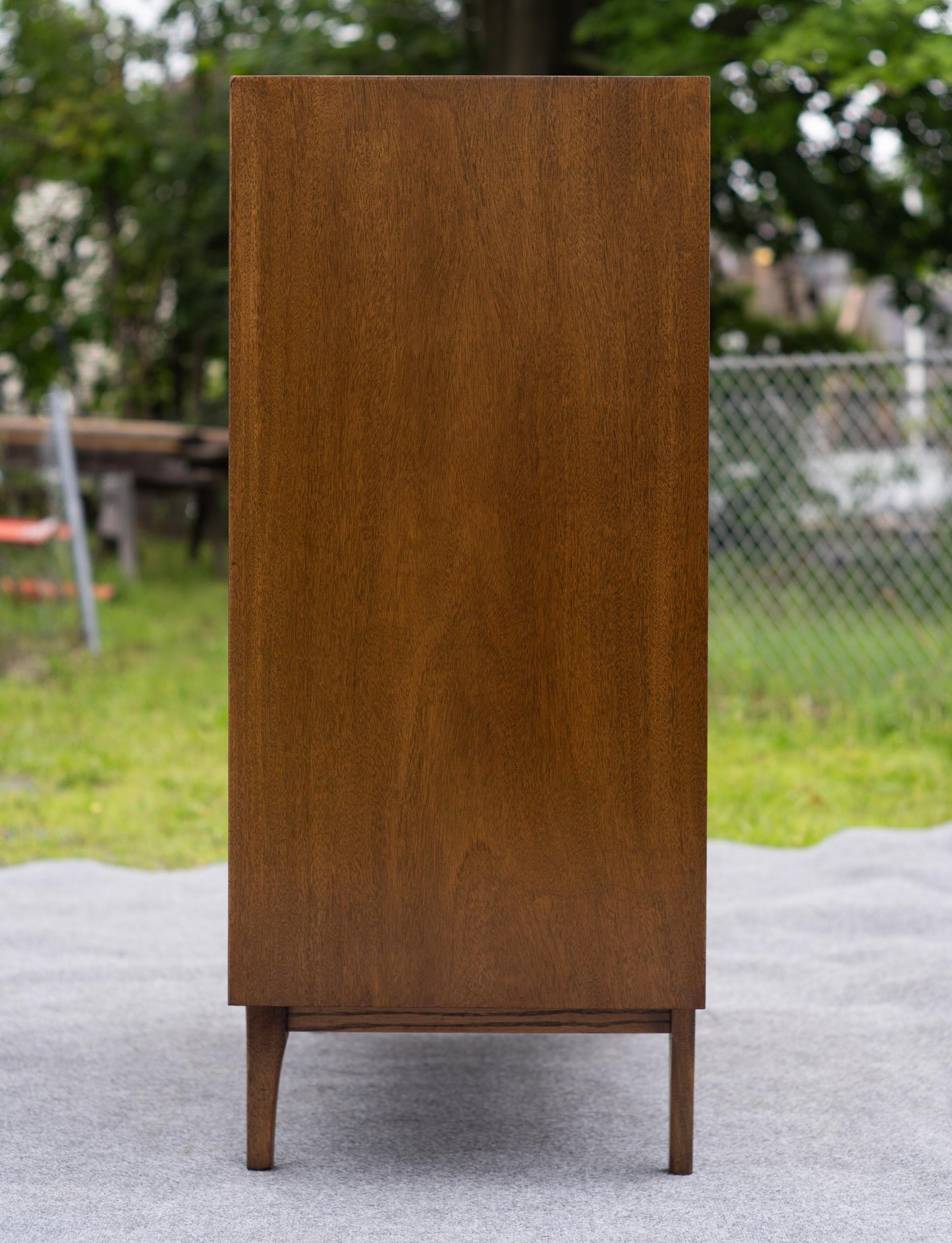 Restored Mid-Century Modern 5-Drawer Tall Dresser – Red Lion, c.1950s