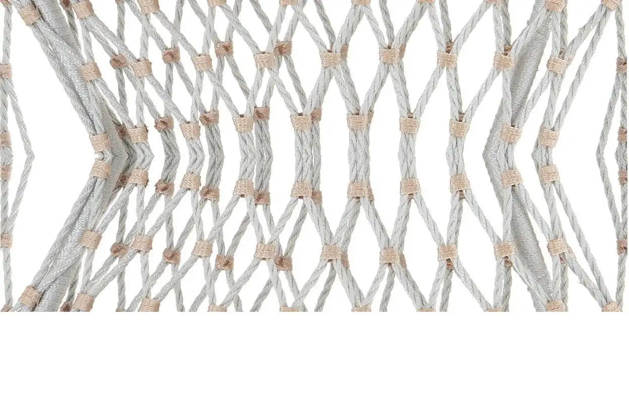 Handwoven Rope Outdoor Chairs In Solid Teak (Set Of 6)