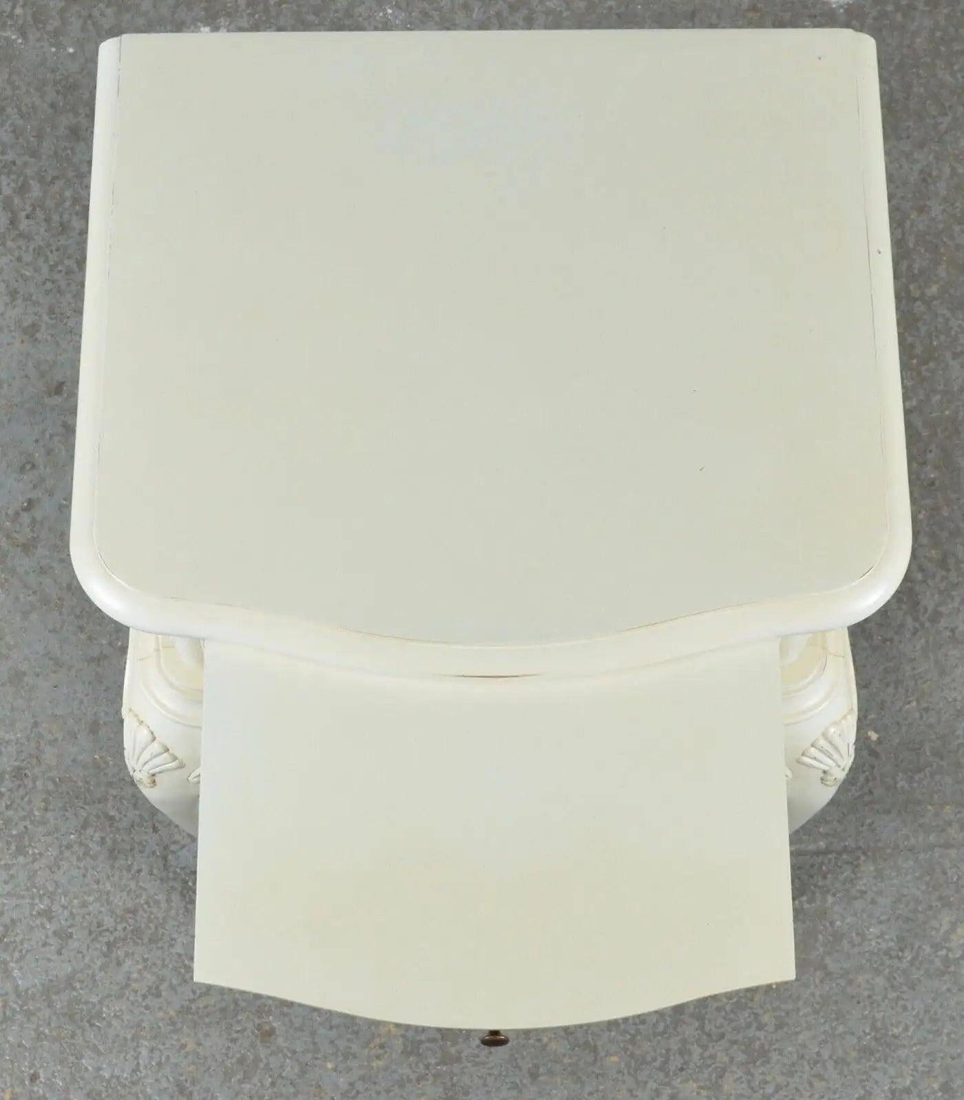 Ivory Single Drawer Bedside Nightstands Tables