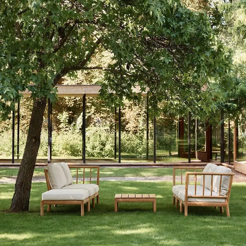 'Tradition' Outdoor Lounge Sofa Set in Teak 7 Piece Set