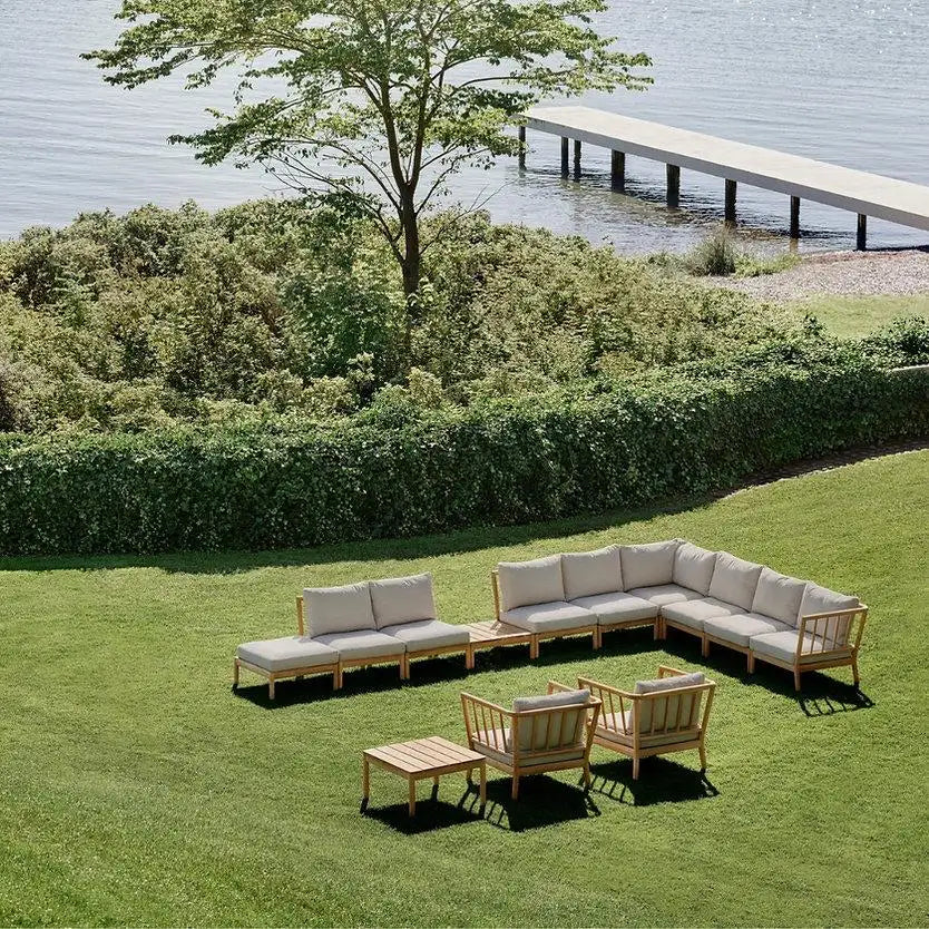 'Tradition' Outdoor Lounge Sofa Set in Teak 7 Piece Set