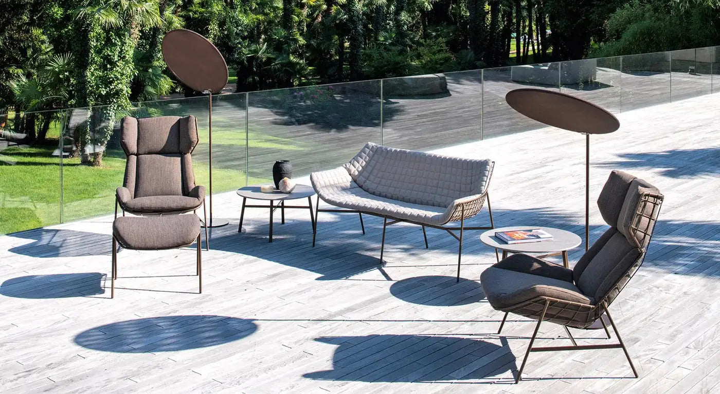 Summerset Outdoor Lounge Set: 2 Armchairs and Coffee Table