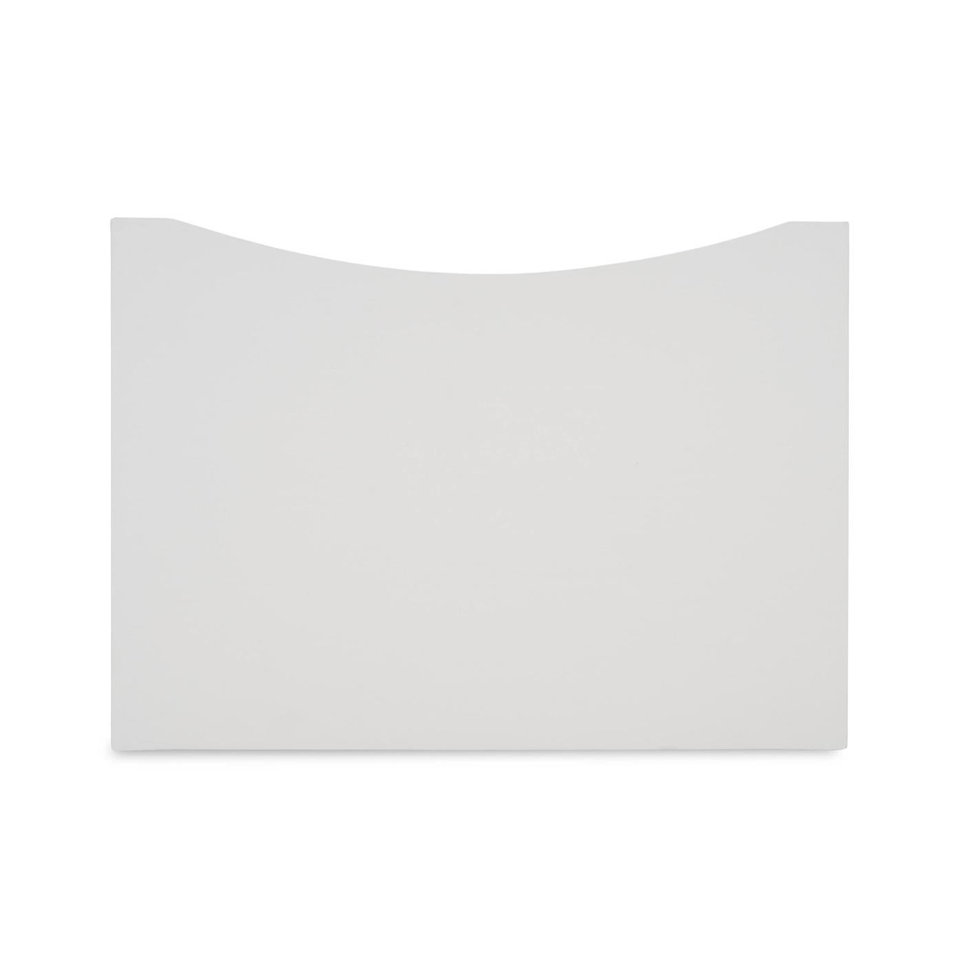 White Linen Wrapped Nightstand – Modern Minimalist Design