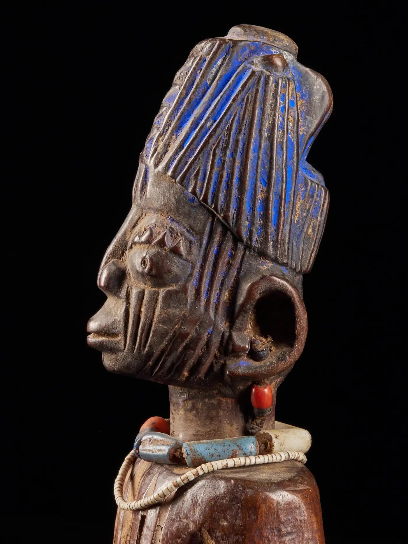 Pair of Decorative Figures ScuIptures Ibeji Twin Figures, Yoruba people Nigeria