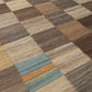 Vintage Modern Flatweave Wool Rug – Neutral Earth Tones 168 x 269 cm