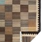Vintage Modern Flatweave Wool Rug – Neutral Earth Tones 168 x 269 cm