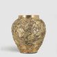 Hokkaido Repousse Vase in Patinated Brass