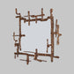 Harappa Gold Wall Mirror in Brass – Contemporary Handmade