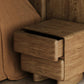 Tombul 2-Drawer Nightstand – Honey Oak with Push-to-Open Mechanism