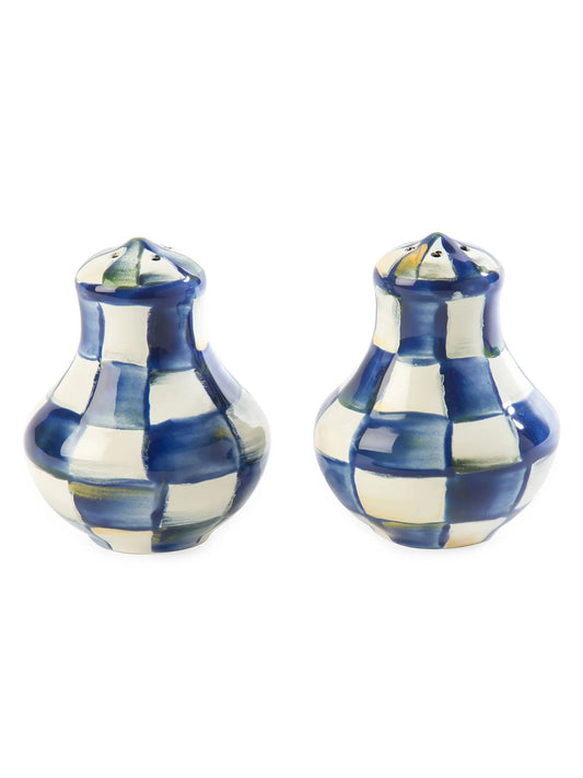 Royal Check Enamel Salt & Pepper Shaker Set