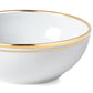 Wilshire Porcelain Cereal Bowl - Gold Accent