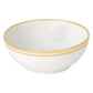 Wilshire Porcelain Cereal Bowl - Gold Accent