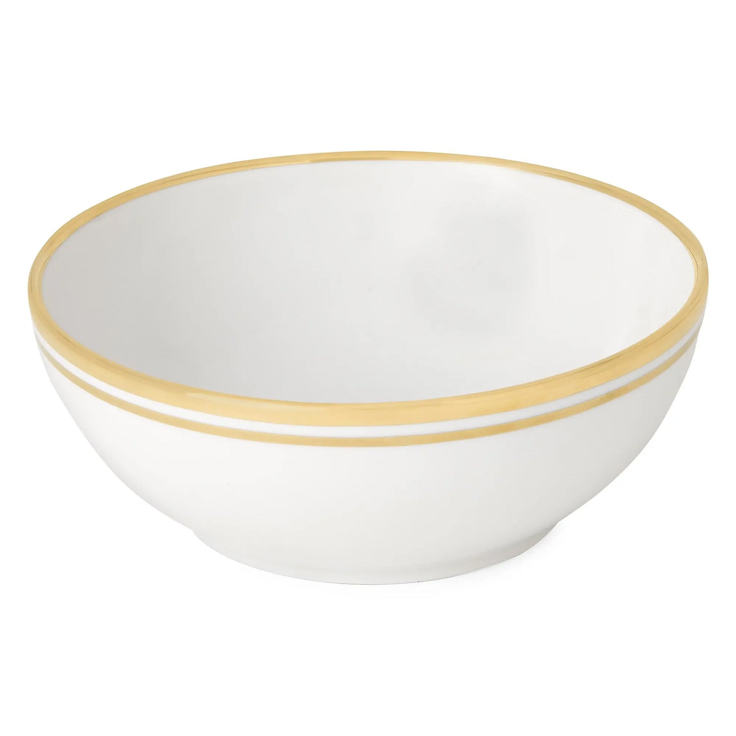 Wilshire Porcelain Cereal Bowl - Gold Accent