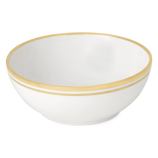 Wilshire Porcelain Cereal Bowl - Gold Accent