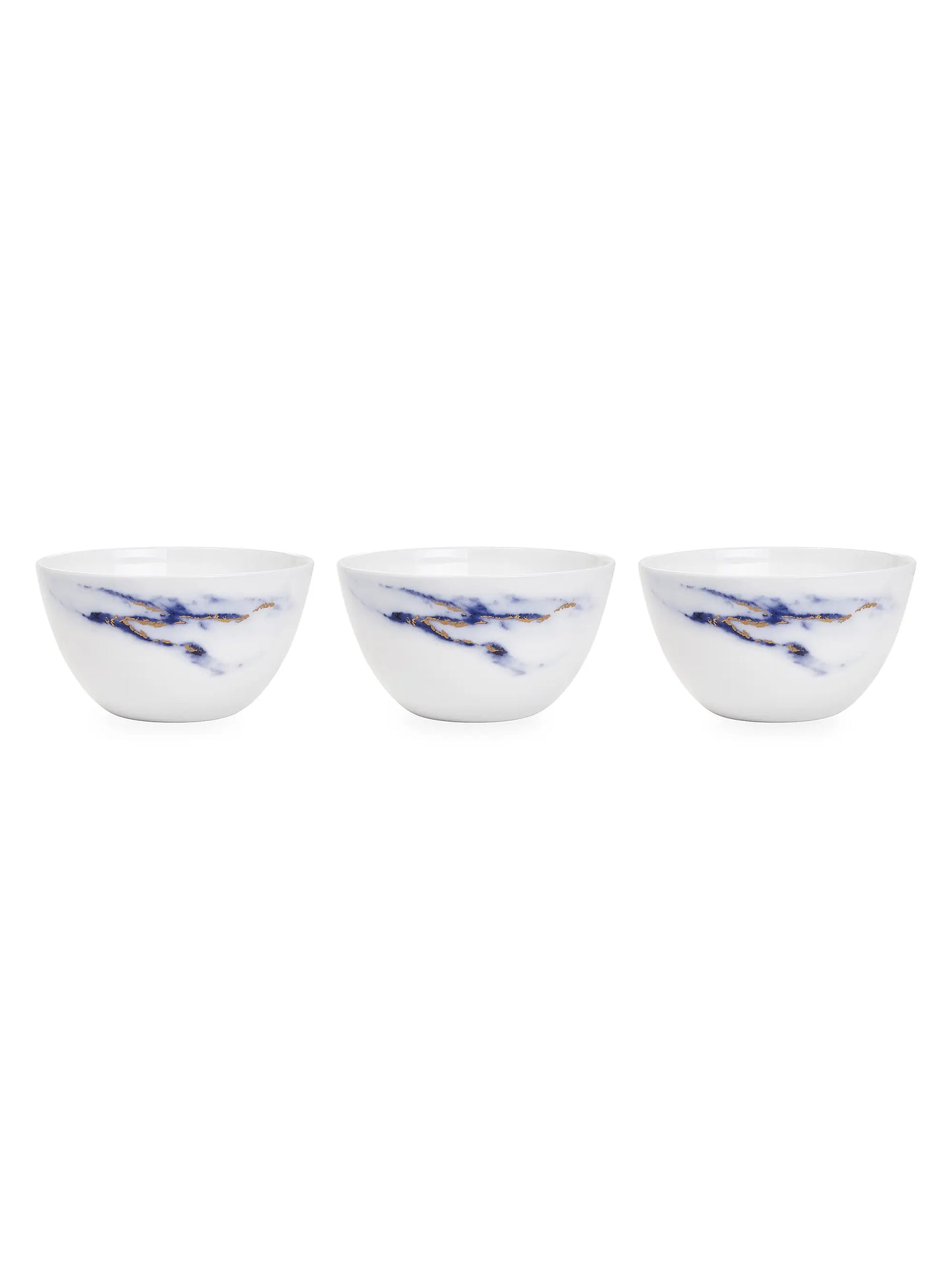 Marble Azure 3-Piece Nut Bowl Set