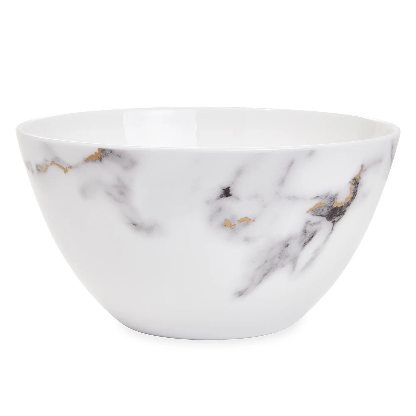 Marble-Inspired Venice Fog Small Bone China Bowl