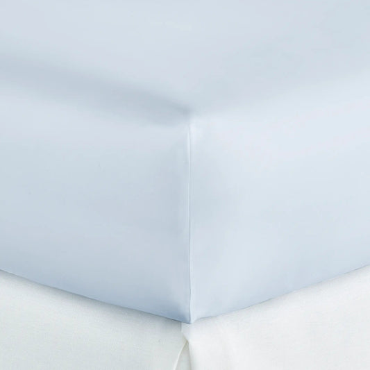 Soprano 420 TC Cotton Sateen Fitted Sheet (Bare Blue)