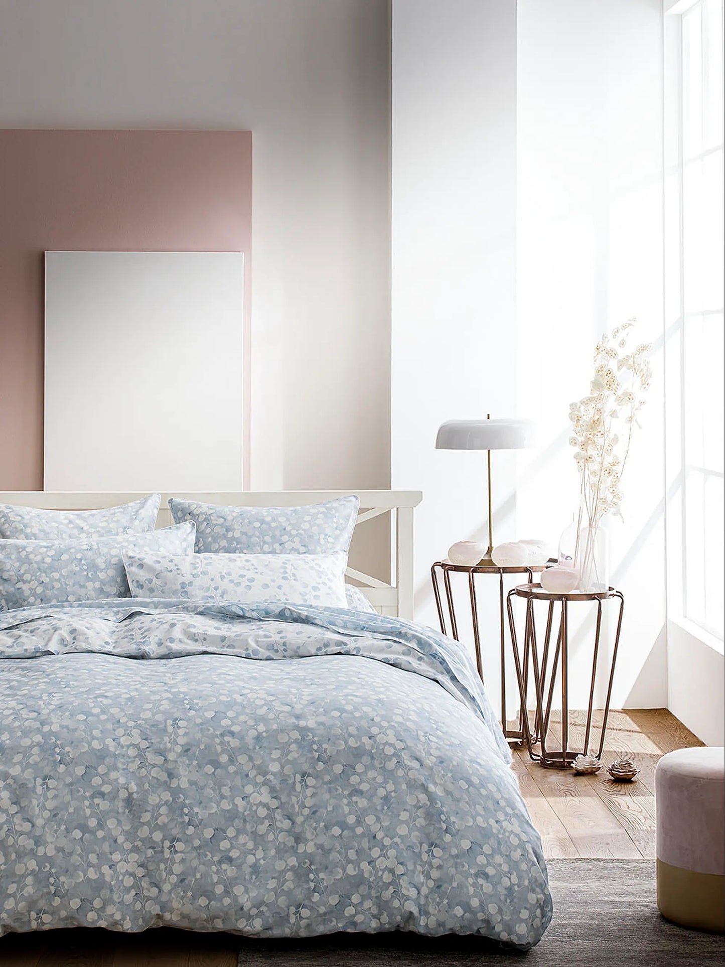 Rosée 300 TC Plant-Seed Printed Cotton Flat Sheet