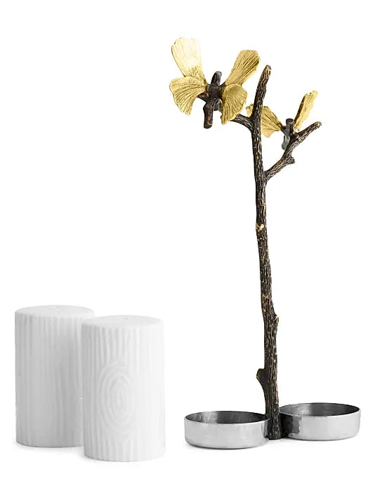 Butterfly Ginkgo Salt & Pepper Shakers
