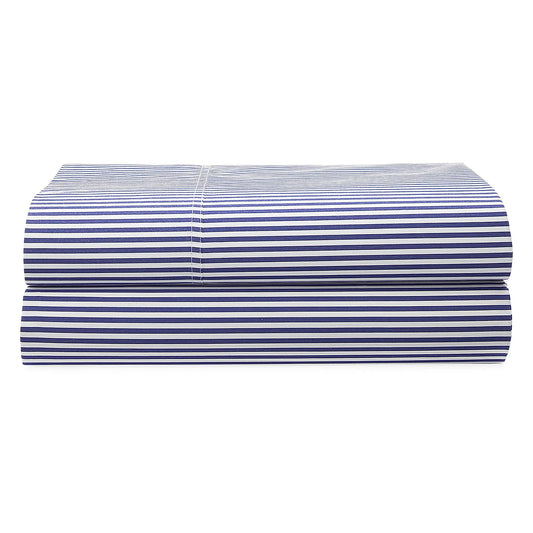 Organic Shirting Stripe 400-Thread Count Fitted Sheet